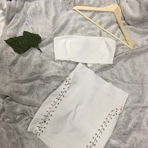 Dressy white two piece design